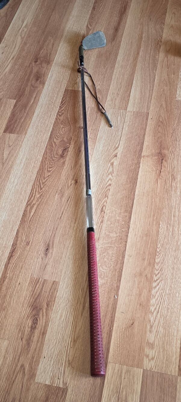VINTAGE THE ADJUSTABLE CLUB GOLF PRIDE 1940's  ALL IN ONE GOLF CLUB  BRASS